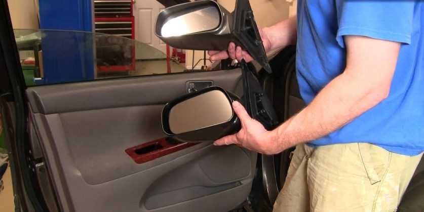 Как снять зеркало заднего вида в отечественных авто и иномарках? 2 способа крепления