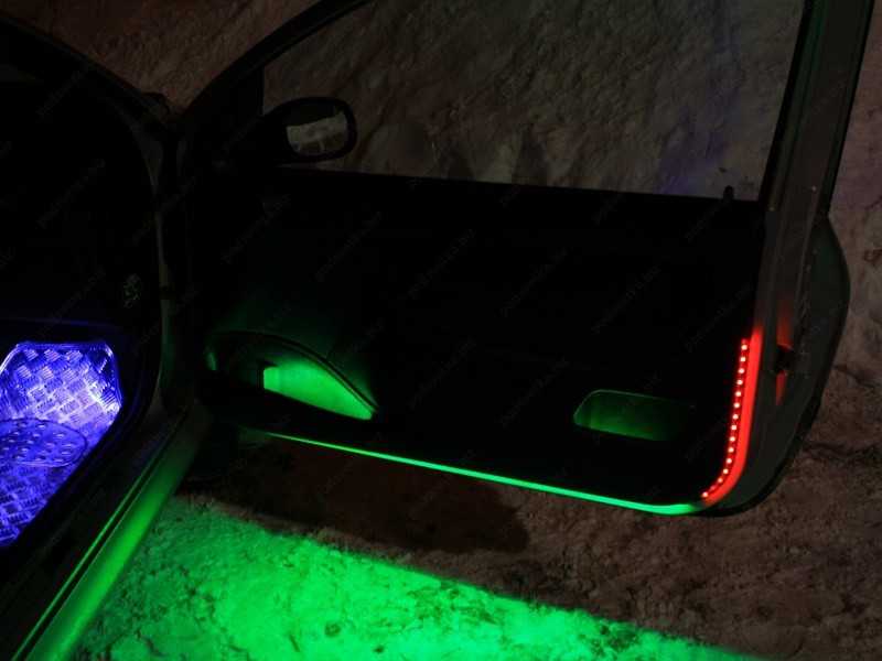 Подсветка салона автомобиля своими руками: светодиодная лента, неоновые лампы