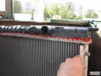 Ремонт радиатора охлаждения