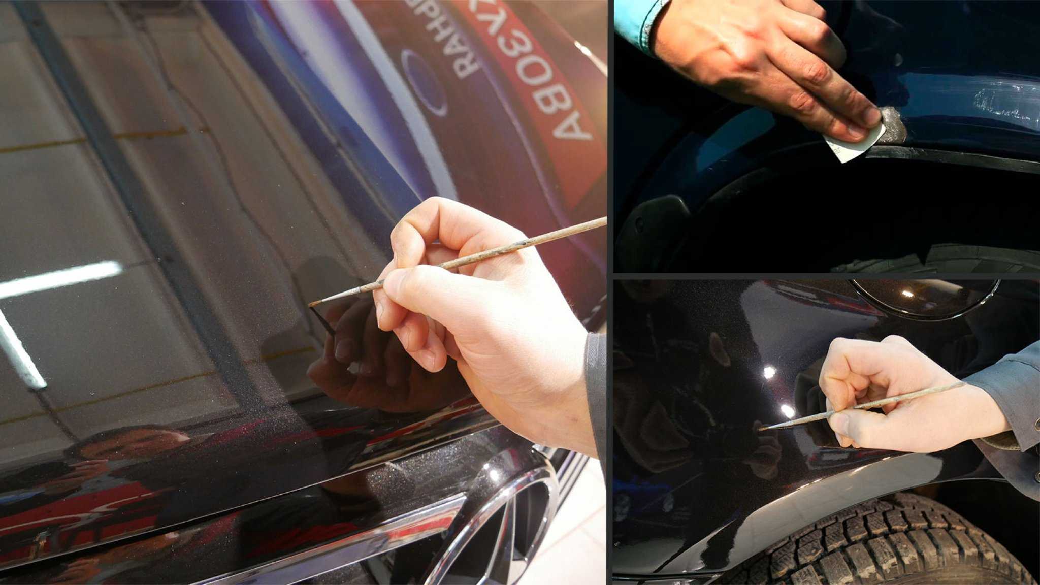 Устранение царапин на автомобиле без покраски