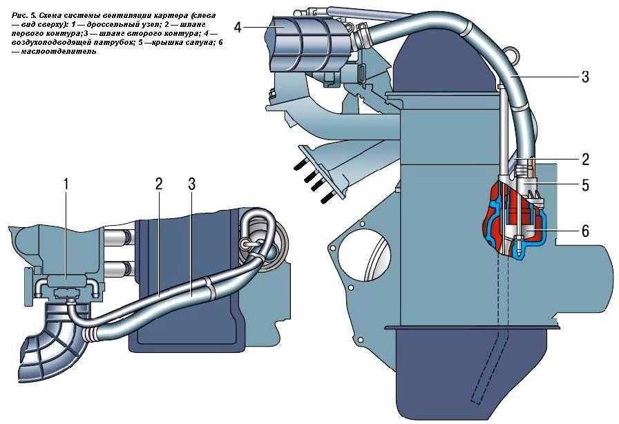 Вентиляция картера двигателя – принцип работы системы + видео » автоноватор