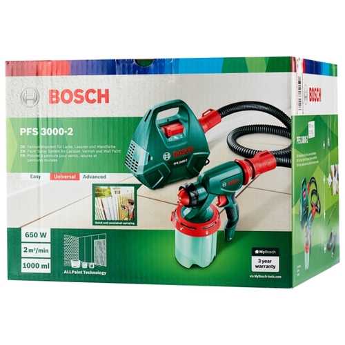 Bosch pfs-65. профессиональный краскопульт для дома