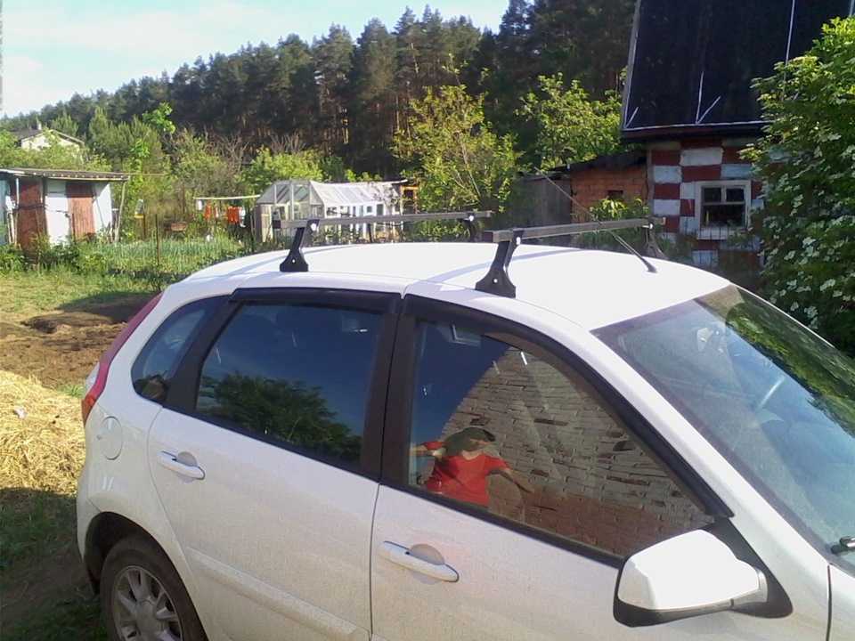 Багажник на крышу лада калина хэтчбек