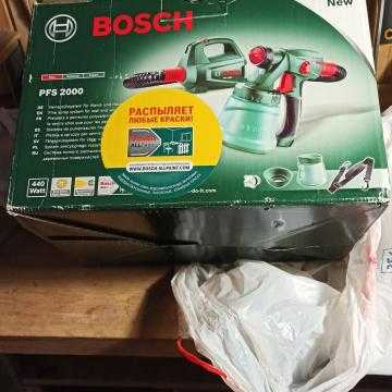 Bosch pfs 55: электрический краскопульт и его применение