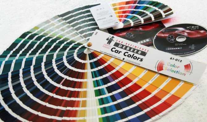 Правила выбора автомобильных красок Где можно узнать оттенок краски и как пользоваться цветовым каталогом Виды и цвета лакокрасочного покрытия для авто