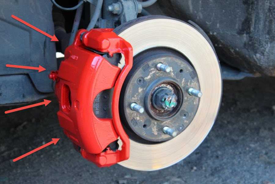Тормозной суппорт: что это там красненькое в недрах колёсных дисков?