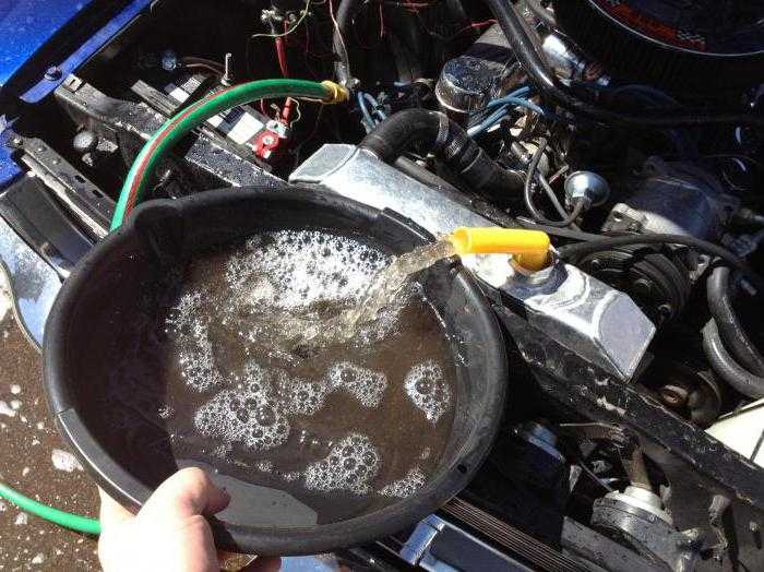 Замена охлаждающей жидкости в машине