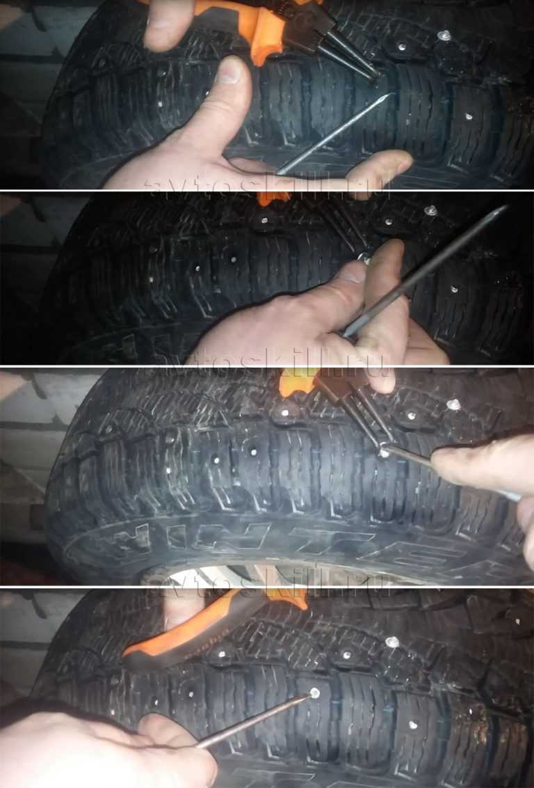 Ремонтная ошиповка зимних шин: правила измерения протектора и отверстий под шипы, опасности | автоошиповка