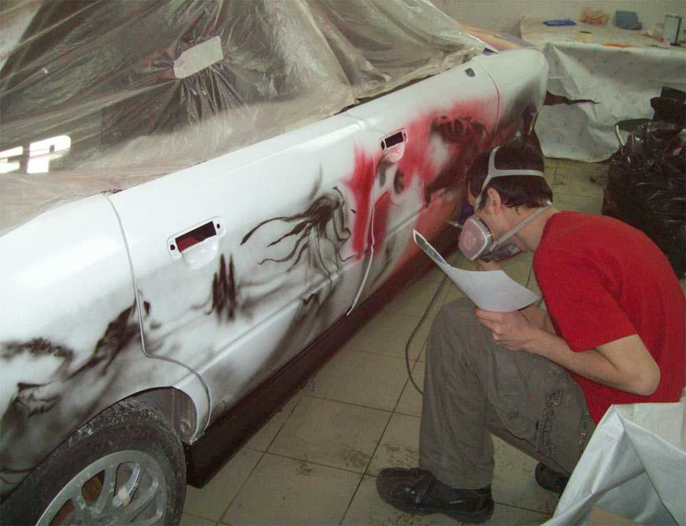 Как сделать трафарет для покраски авто своими руками